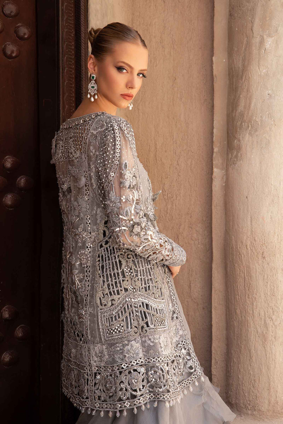 Maria B | Bridal Formals | Alora by Maria B - Designer Dress - Type: Ladies Clothes - Available at Libayah - 100% Original