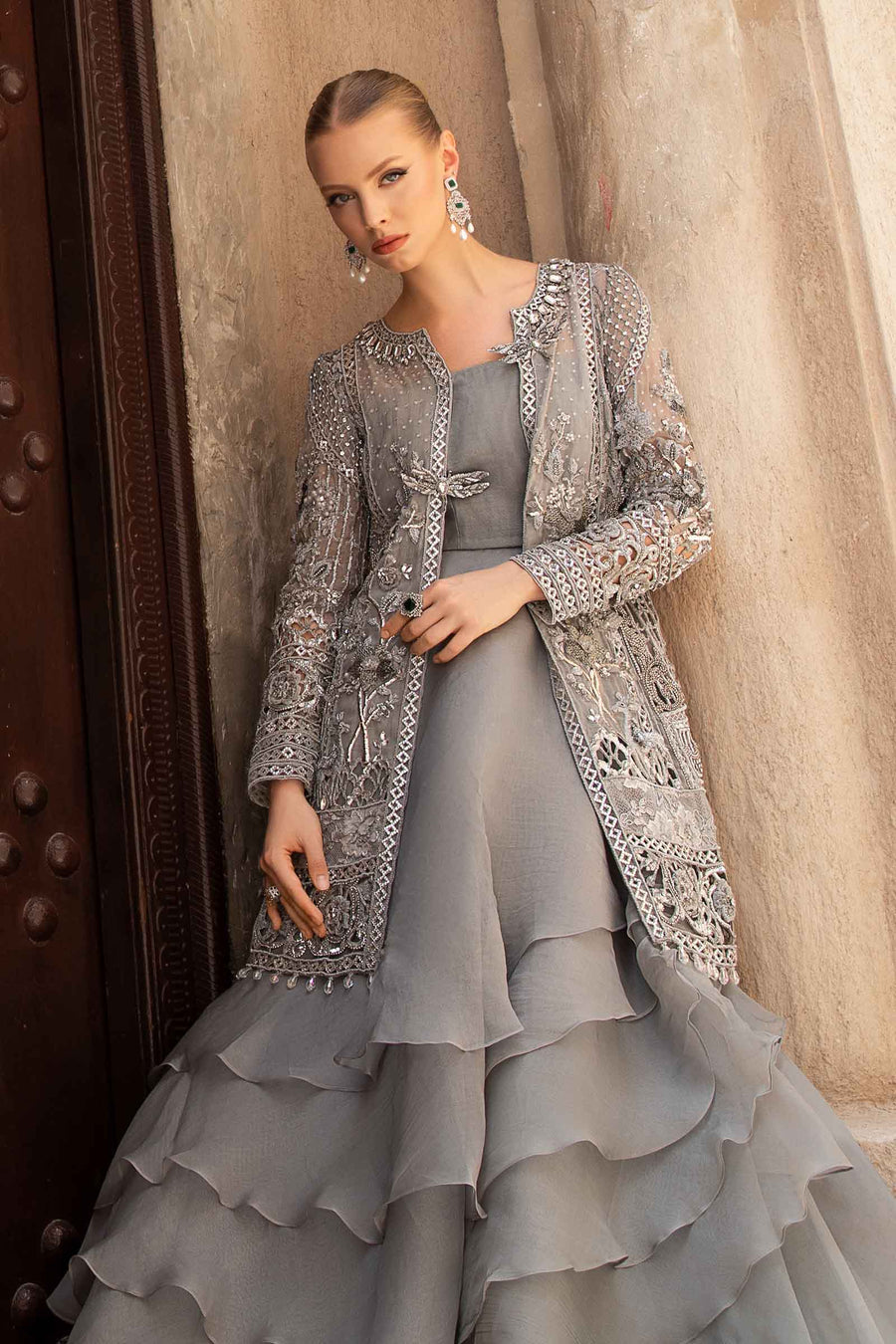 Maria B | Bridal Formals | Alora by Maria B - Designer Dress - Type: Ladies Clothes - Available at Libayah - 100% Original