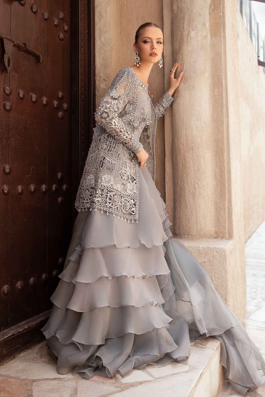 Maria B | Bridal Formals | Alora by Maria B - Designer Dress - Type: Ladies Clothes - Available at Libayah - 100% Original