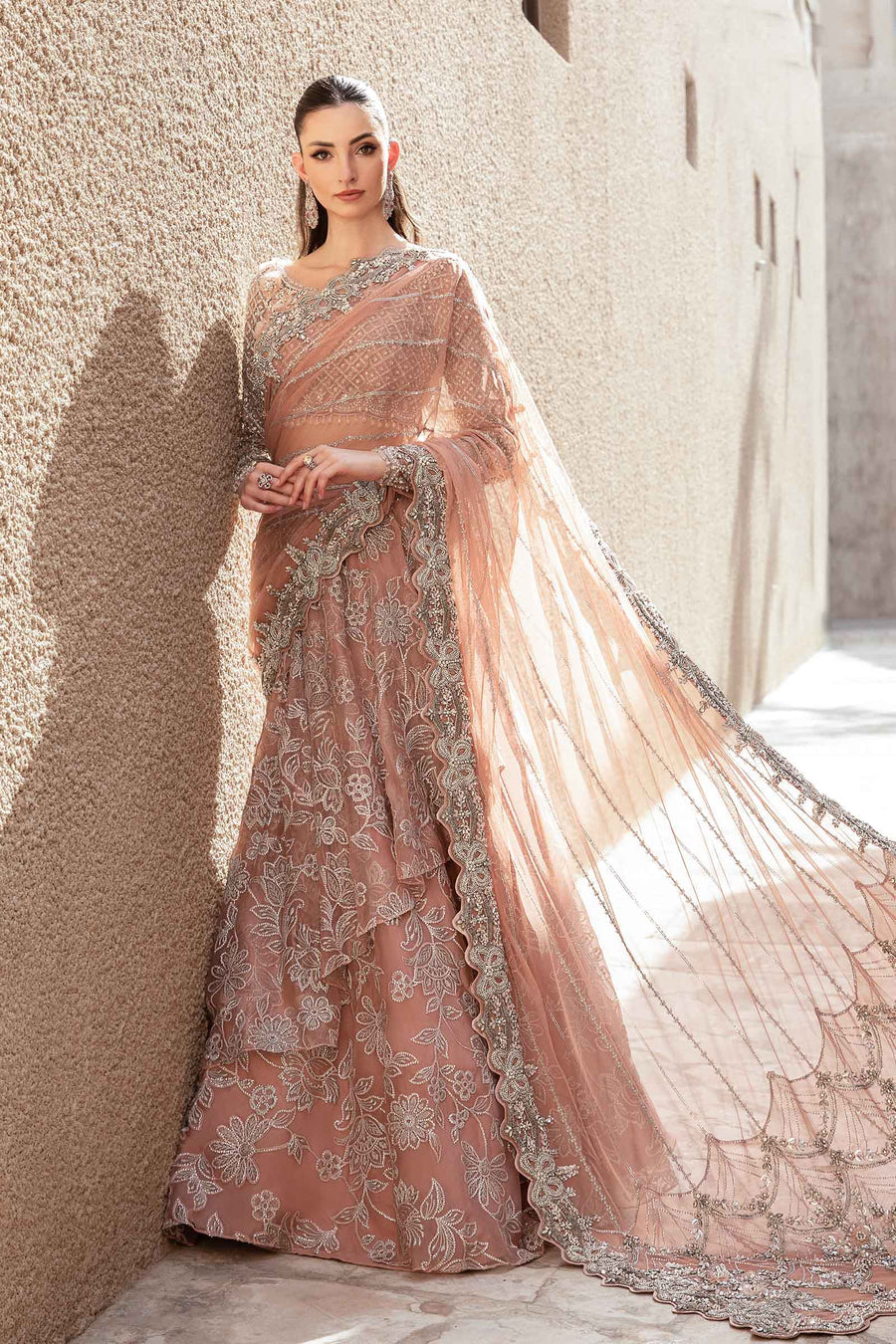 Maria B | Bridal Formals | Wosr by Maria B - Designer Dress - Type: Ladies Clothes - Available at Libayah - 100% Original
