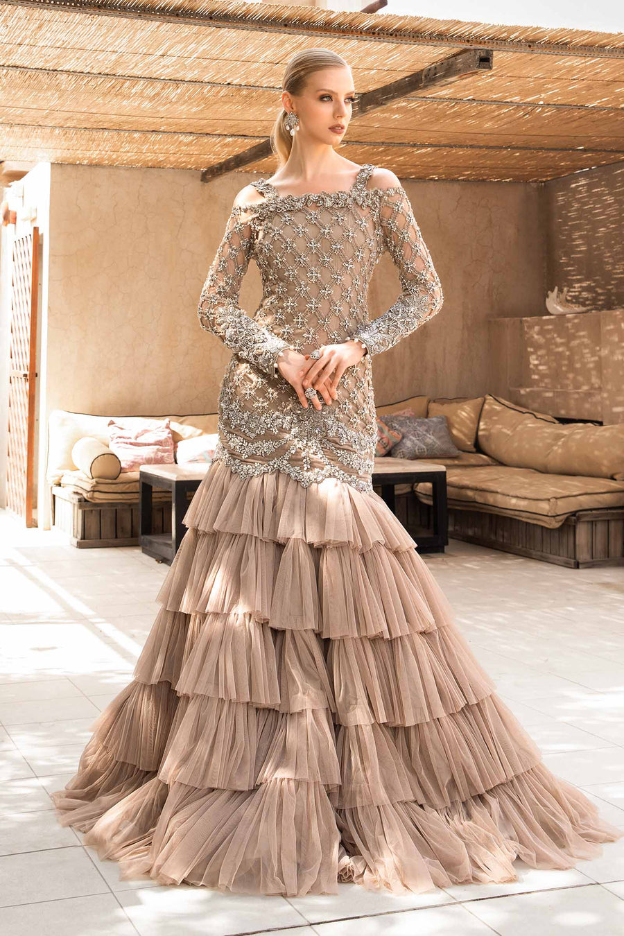 Maria B | Bridal Formals | Milan by Maria B - Designer Dress - Type: Ladies Clothes - Available at Libayah - 100% Original