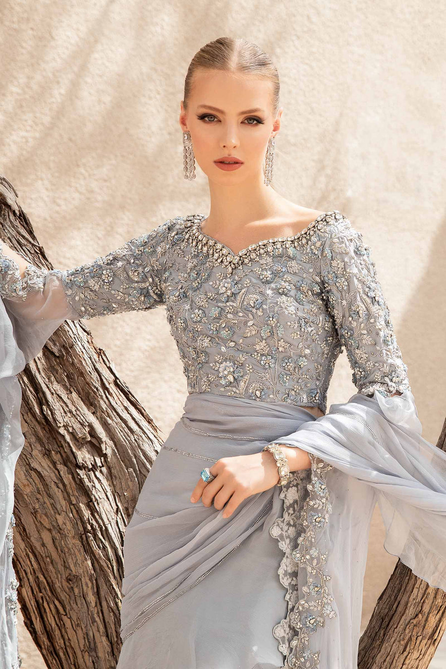 Maria B | Bridal Formals | Freya by Maria B - Designer Dress - Type: Ladies Clothes - Available at Libayah - 100% Original