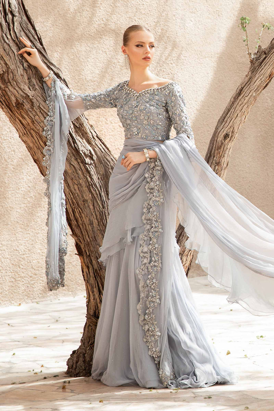 Maria B | Bridal Formals | Freya by Maria B - Designer Dress - Type: Ladies Clothes - Available at Libayah - 100% Original