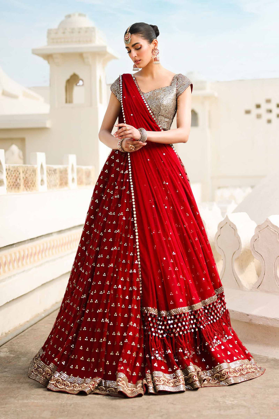 Maria B | Bridal Formals | Mumtaz Mahal by Maria B - Designer Dress - Type: Ladies Clothes - Available at Libayah - 100% Original