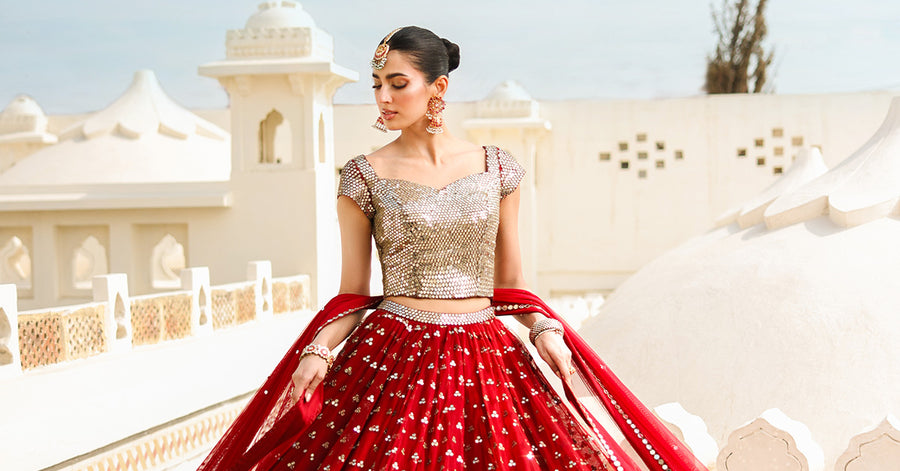 Maria B | Bridal Formals | Mumtaz Mahal by Maria B - Designer Dress - Type: Ladies Clothes - Available at Libayah - 100% Original