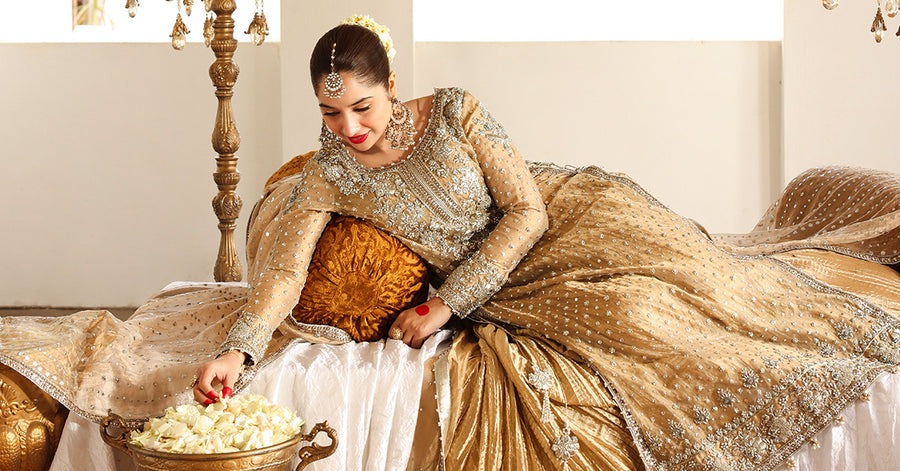 Maria B | Bridal Formals | Bibi Sultana by Maria B - Designer Dress - Type: Ladies Clothes - Available at Libayah - 100% Original