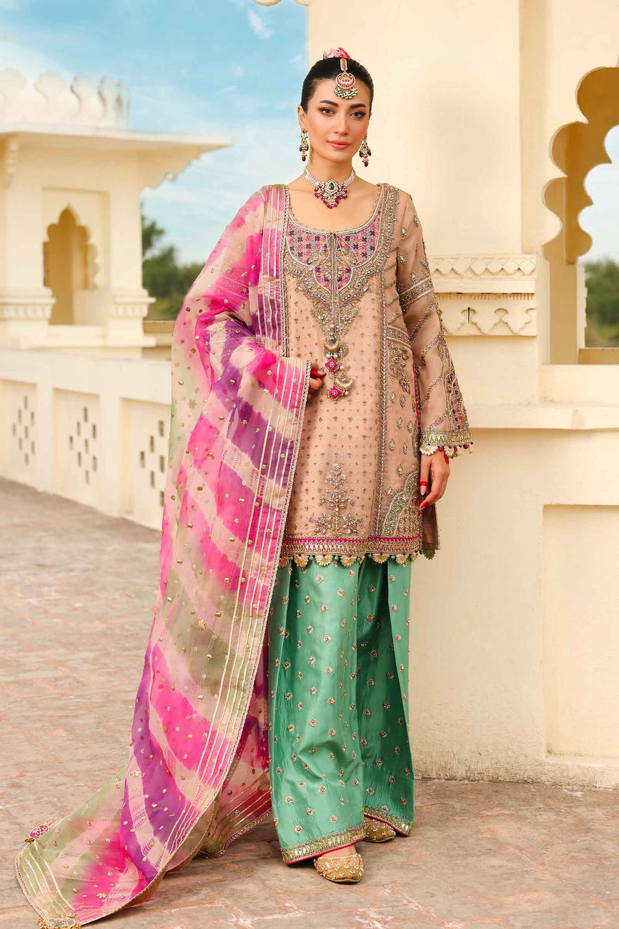 Maria B | Bridal Formals | Zeenat-un-Nisa by Maria B - Designer Dress - Type: Ladies Clothes - Available at Libayah - 100% Original