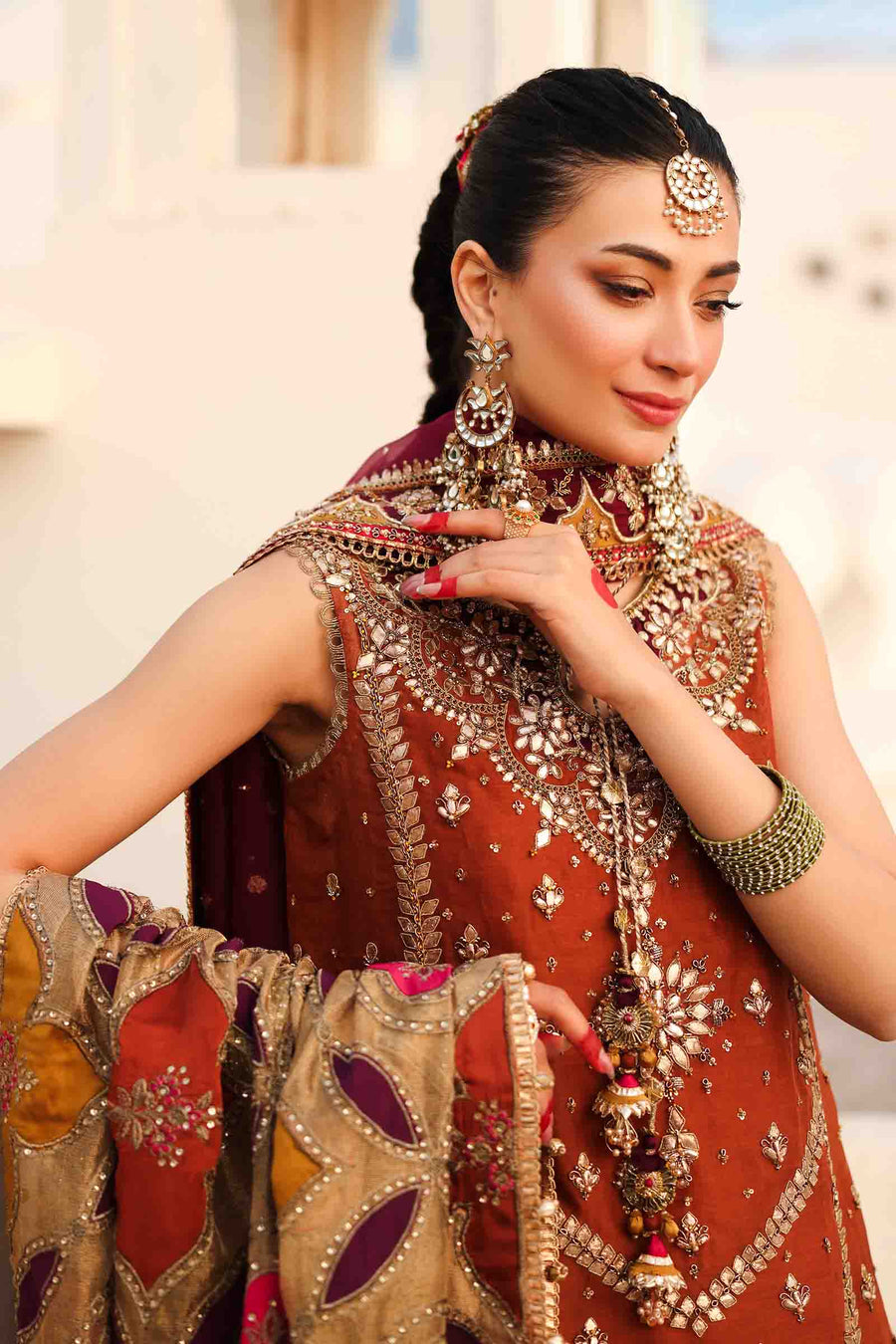 Maria B | Bridal Formals | Noor Jahan by Maria B - Designer Dress - Type: Ladies Clothes - Available at Libayah - 100% Original