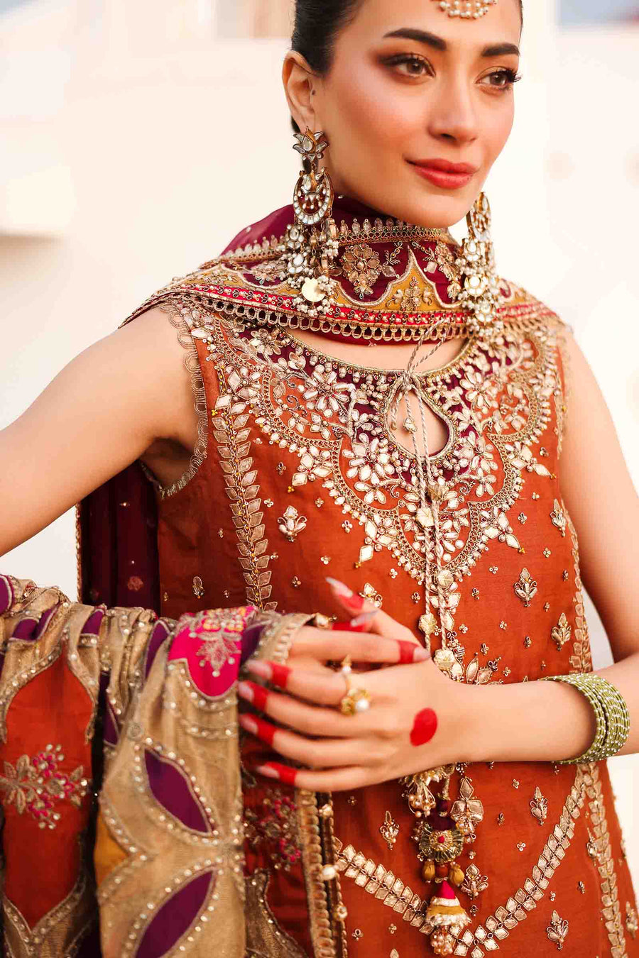 Maria B | Bridal Formals | Noor Jahan by Maria B - Designer Dress - Type: Ladies Clothes - Available at Libayah - 100% Original