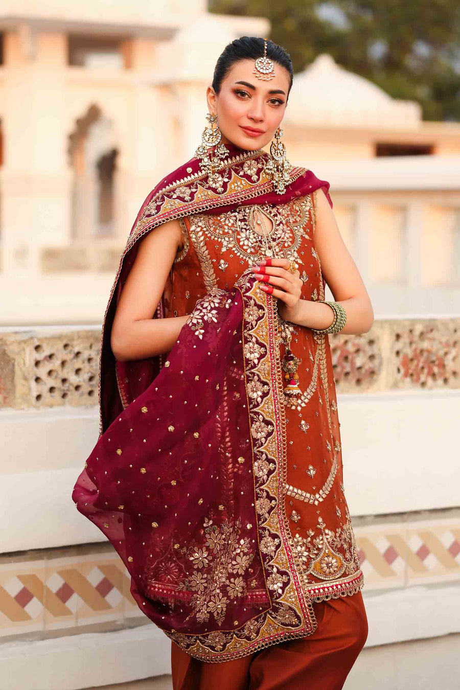 Maria B | Bridal Formals | Noor Jahan by Maria B - Designer Dress - Type: Ladies Clothes - Available at Libayah - 100% Original
