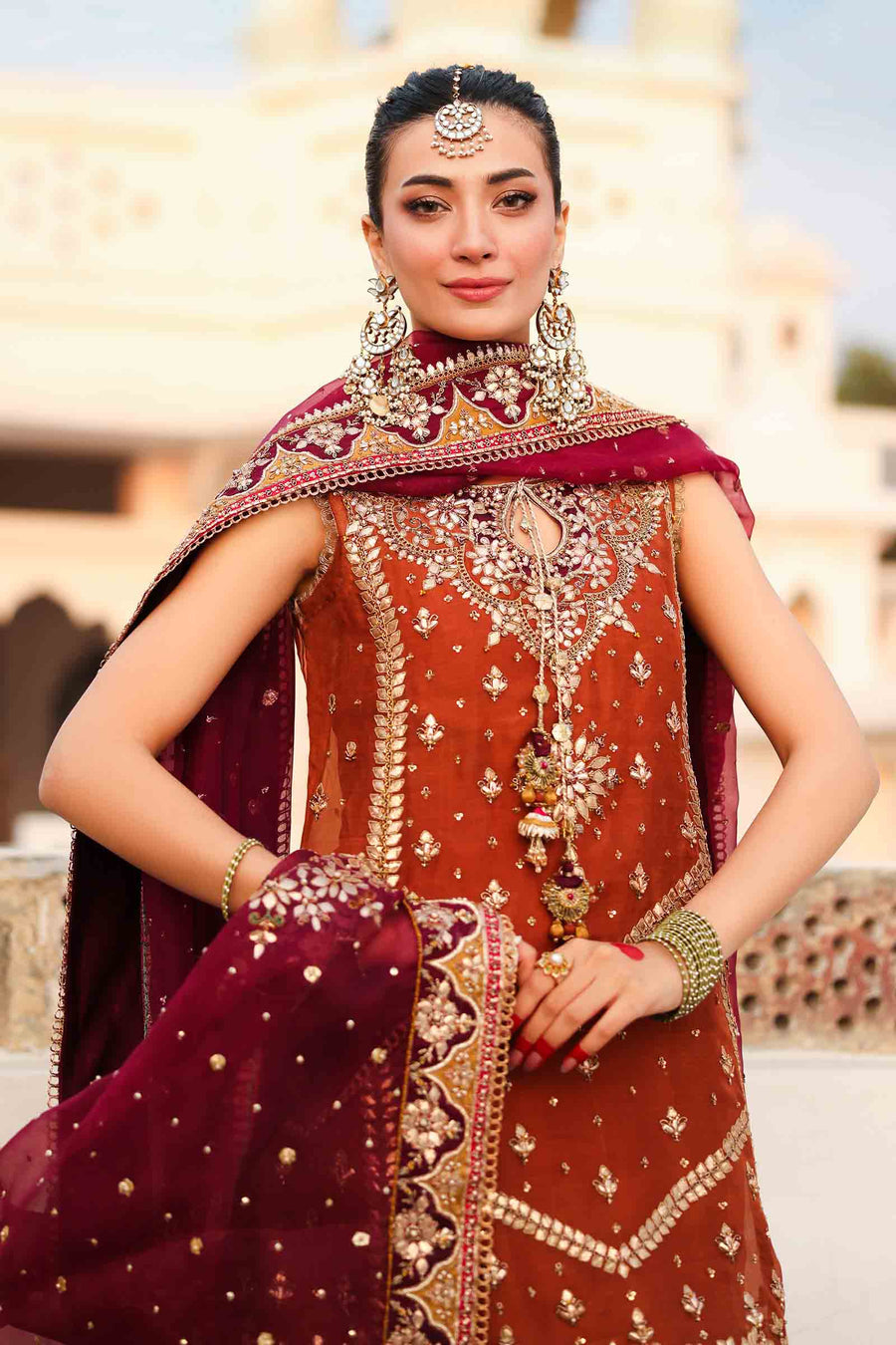 Maria B | Bridal Formals | Noor Jahan by Maria B - Designer Dress - Type: Ladies Clothes - Available at Libayah - 100% Original