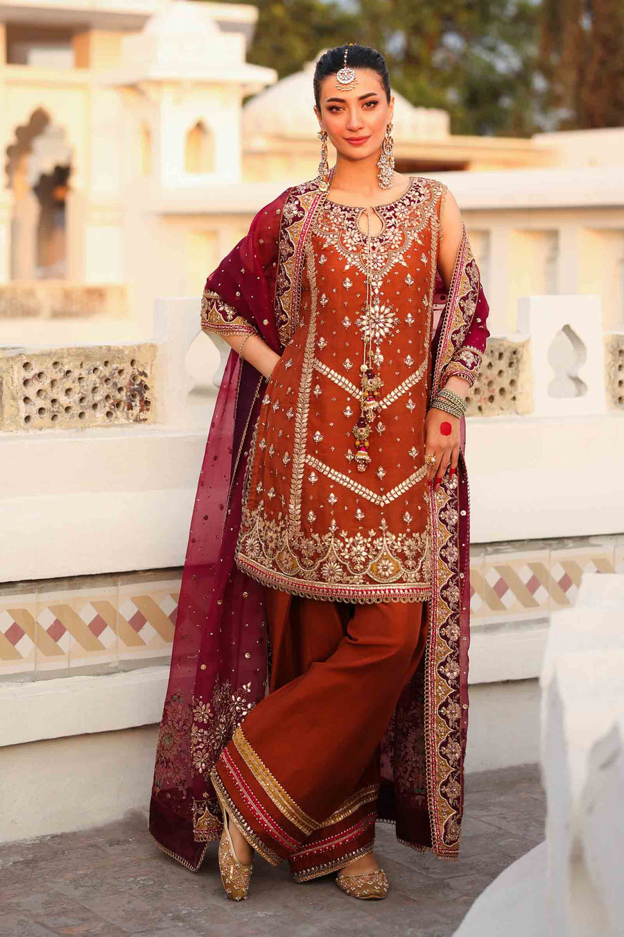 Maria B | Bridal Formals | Noor Jahan by Maria B - Designer Dress - Type: Ladies Clothes - Available at Libayah - 100% Original