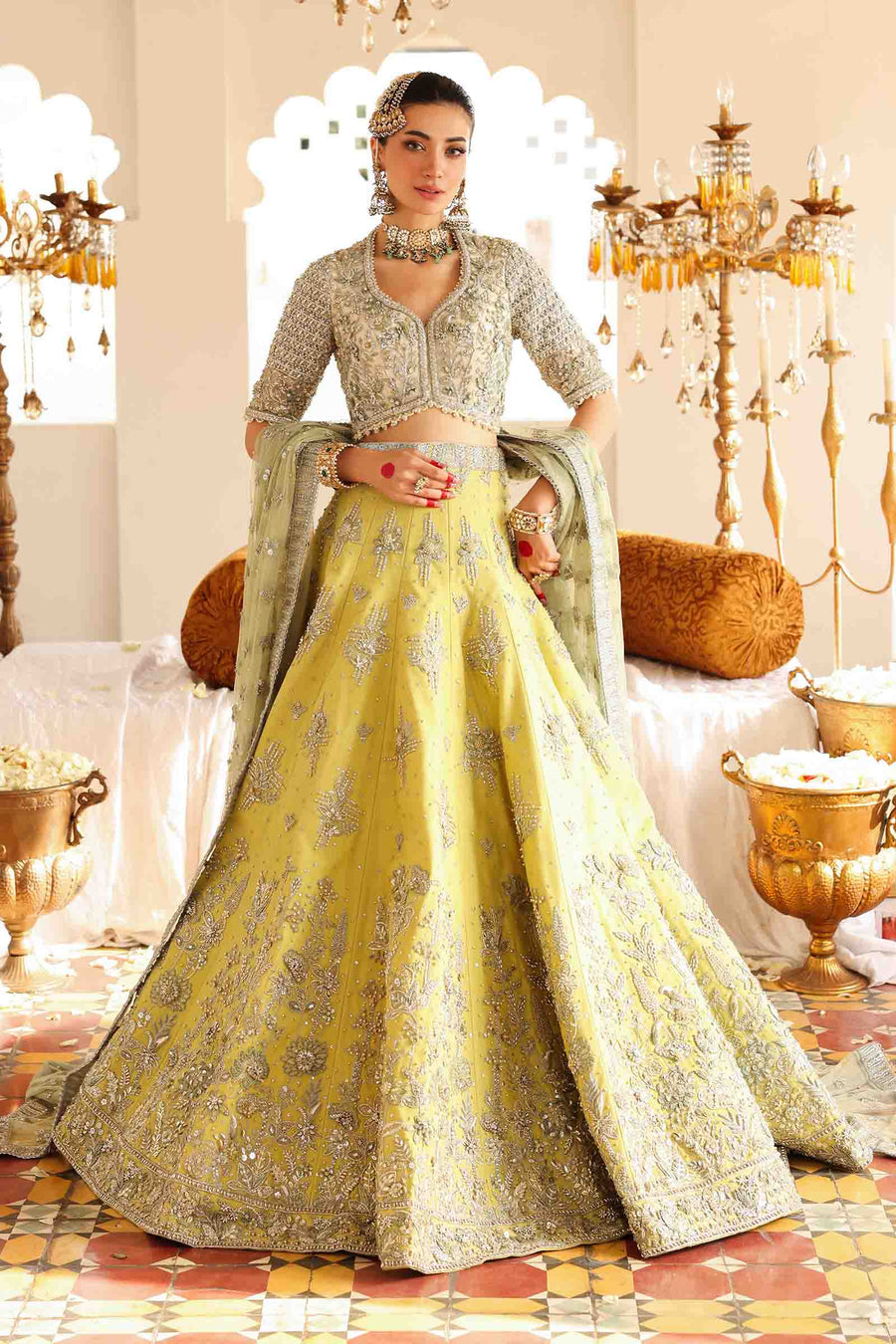 Maria B | Bridal Formals | Malika Jahan by Maria B - Designer Dress - Type: Ladies Clothes - Available at Libayah - 100% Original