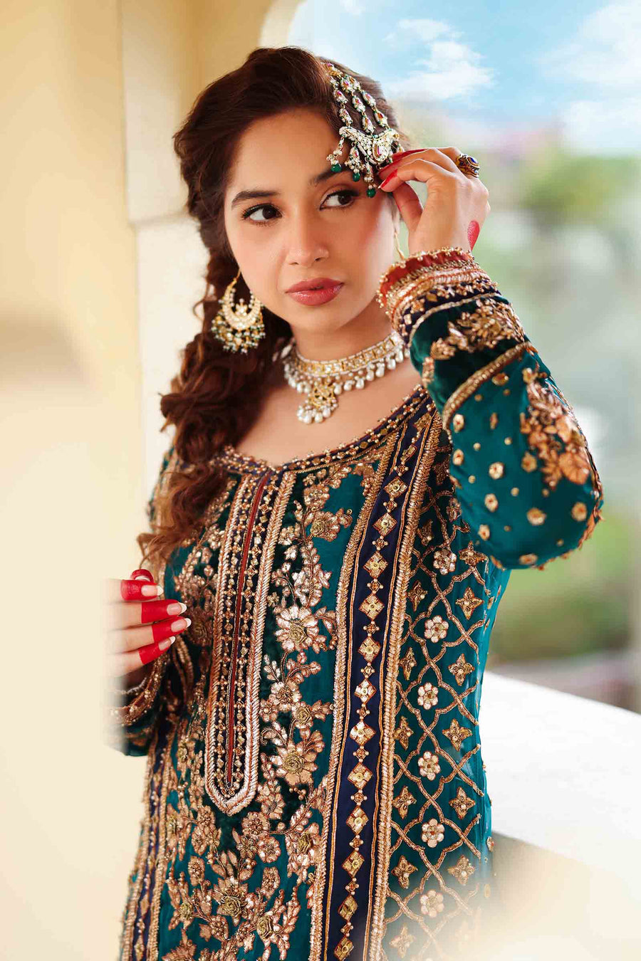 Maria B | Bridal Formals | Begum Jahanara by Maria B - Designer Dress - Type: Ladies Clothes - Available at Libayah - 100% Original