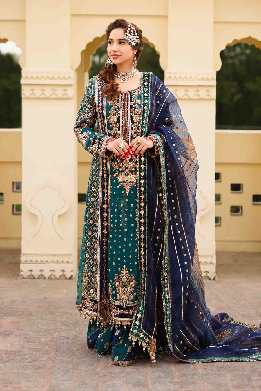 Maria B | Bridal Formals | Begum Jahanara by Maria B - Designer Dress - Type: Ladies Clothes - Available at Libayah - 100% Original