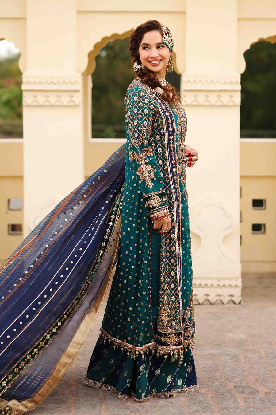 Maria B | Bridal Formals | Begum Jahanara by Maria B - Designer Dress - Type: Ladies Clothes - Available at Libayah - 100% Original