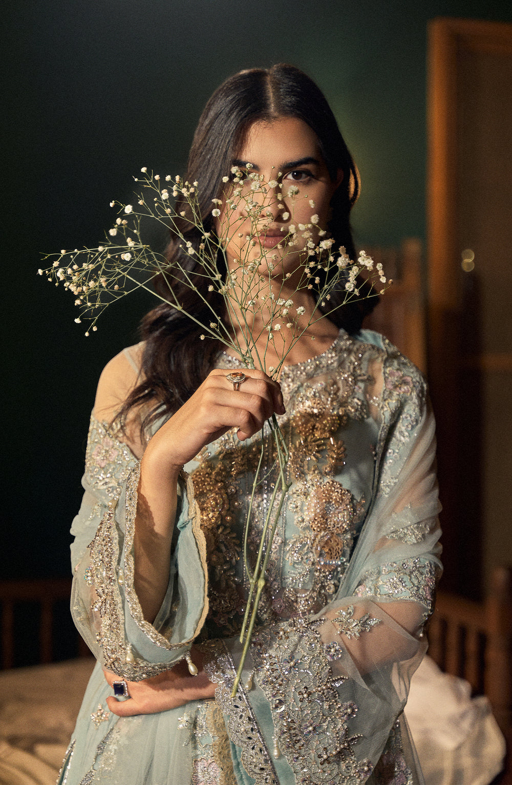 Fabiha Fatima | Reve Royal Luxury Wedding Dresses | AQUAMARINE by Fabiha Fatima - Designer Dress - Type: Ladies Clothes - Available at Libayah - 100% Original