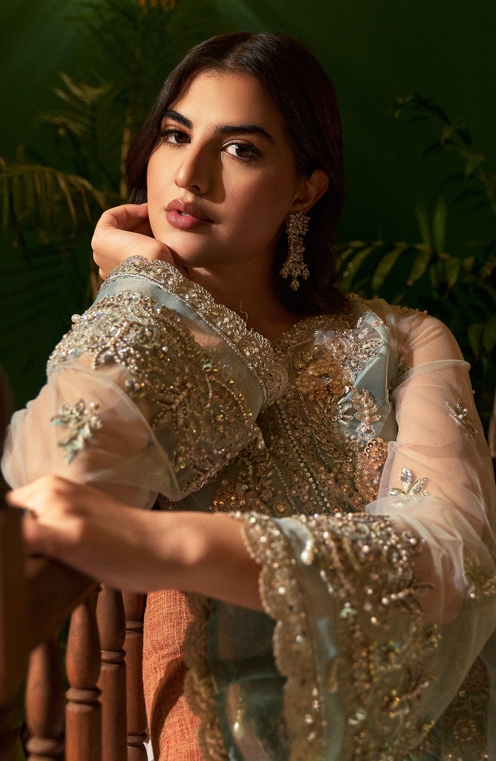 Fabiha Fatima | Reve Royal Luxury Wedding Dresses | AQUAMARINE by Fabiha Fatima - Designer Dress - Type: Ladies Clothes - Available at Libayah - 100% Original