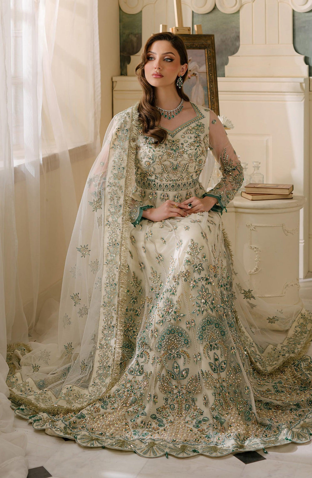Fabiha Fatima | Reve Royal Luxury Wedding Dresses | PEARL by Fabiha Fatima - Designer Dress - Type: Ladies Clothes - Available at Libayah - 100% Original
