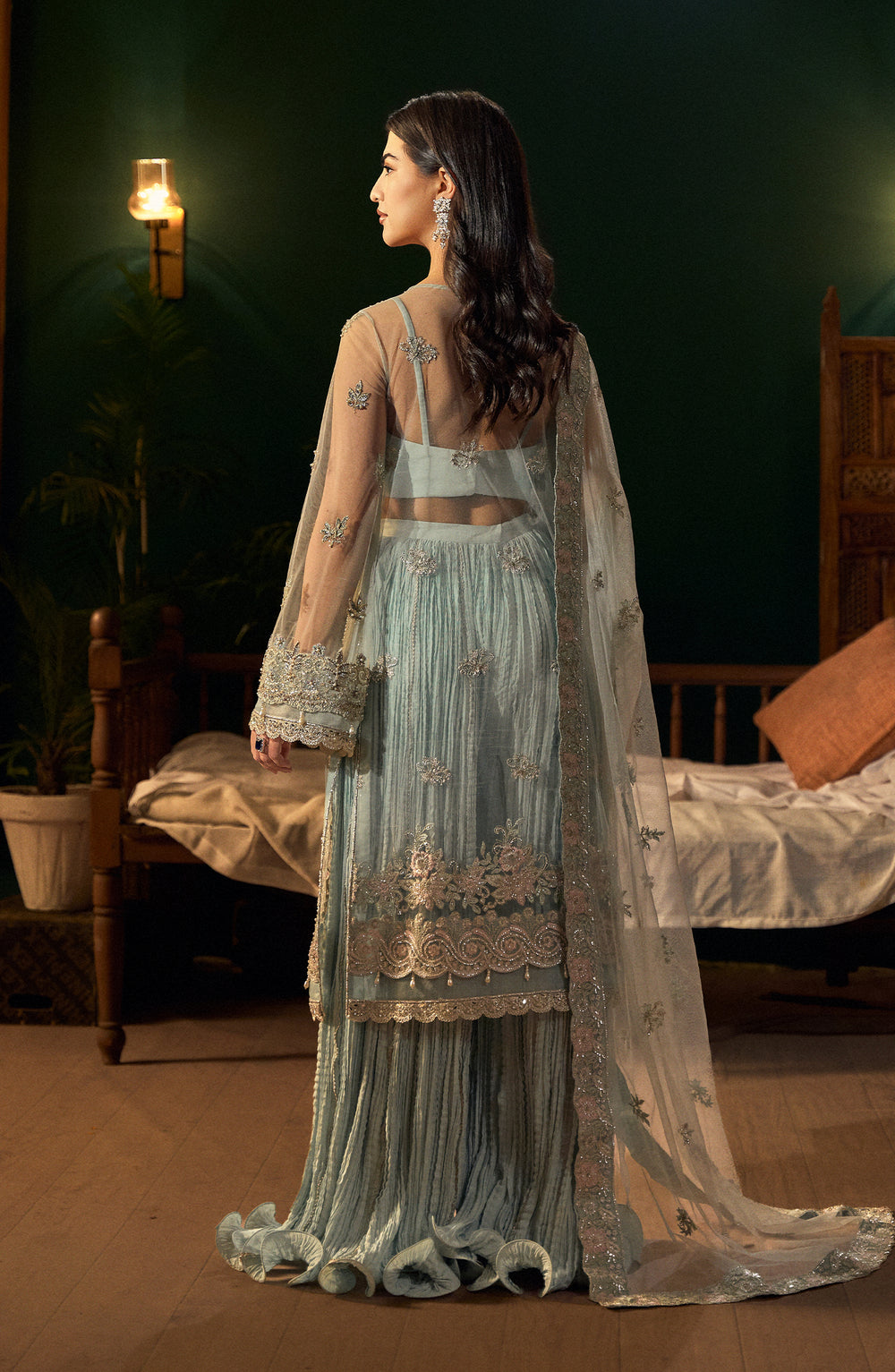 Fabiha Fatima | Reve Royal Luxury Wedding Dresses | AQUAMARINE by Fabiha Fatima - Designer Dress - Type: Ladies Clothes - Available at Libayah - 100% Original
