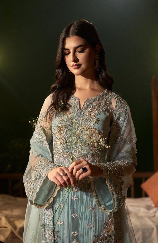 Fabiha Fatima | Reve Royal Luxury Wedding Dresses | AQUAMARINE by Fabiha Fatima - Designer Dress - Type: Ladies Clothes - Available at Libayah - 100% Original
