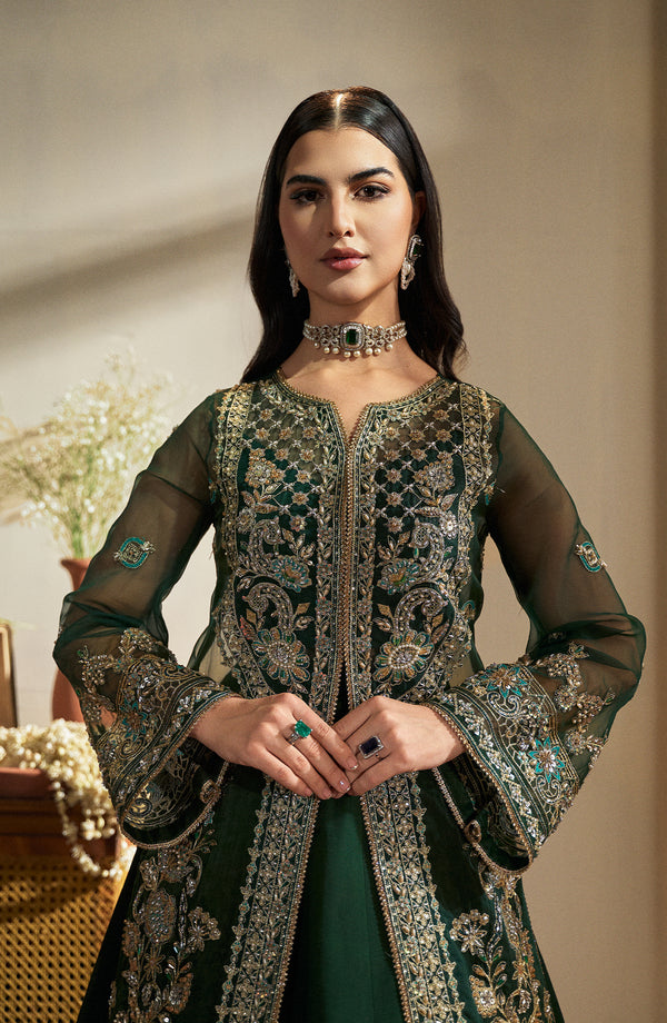 Fabiha Fatima | Reve Royal Luxury Wedding Dresses | EMERALD by Fabiha Fatima - Designer Dress - Type: Ladies Clothes - Available at Libayah - 100% Original