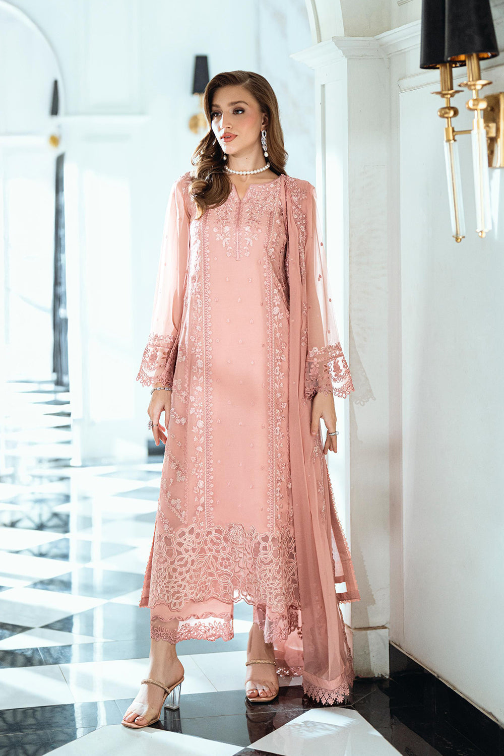 Azure | Ensembles | Faded Blush by Azure - Designer Dress  - Type : Ladies Clothes - Available at Libayah - 100% Original 