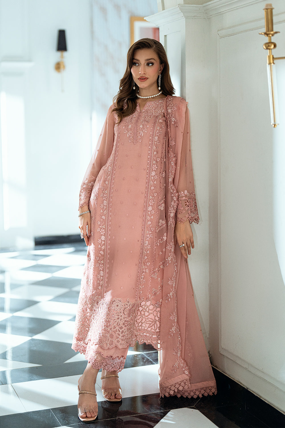 Azure | Ensembles | Faded Blush by Azure - Designer Dress  - Type : Ladies Clothes - Available at Libayah - 100% Original 