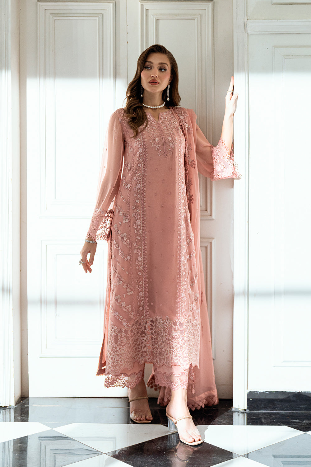Azure | Ensembles | Faded Blush by Azure - Designer Dress  - Type : Ladies Clothes - Available at Libayah - 100% Original 