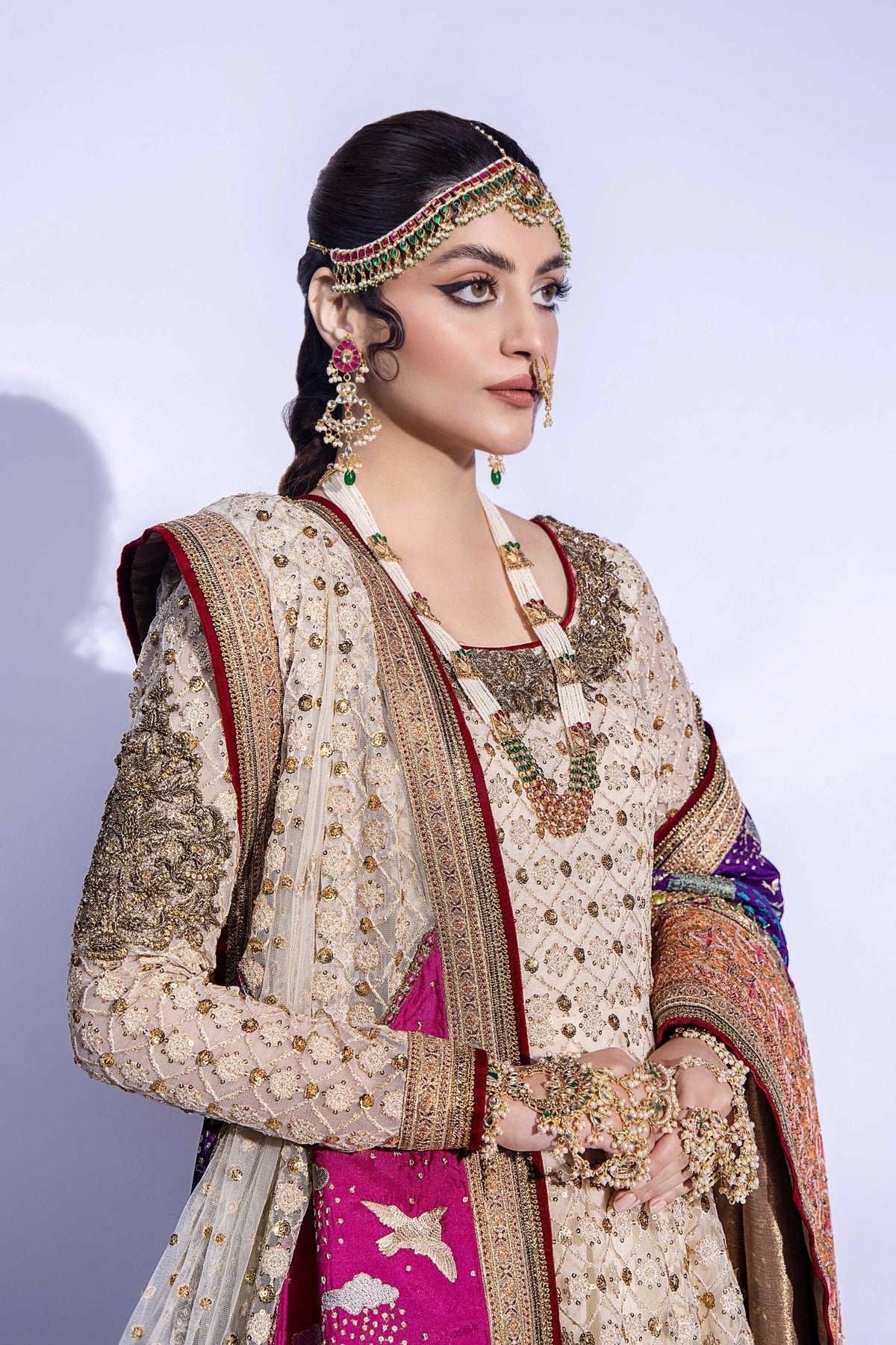 Fahad Hussayn | Formals 2024 | RANG MAHAL by Fahad Hussayn - Designer Dress - Type: Ladies Clothes - Available at Libayah - 100% Original