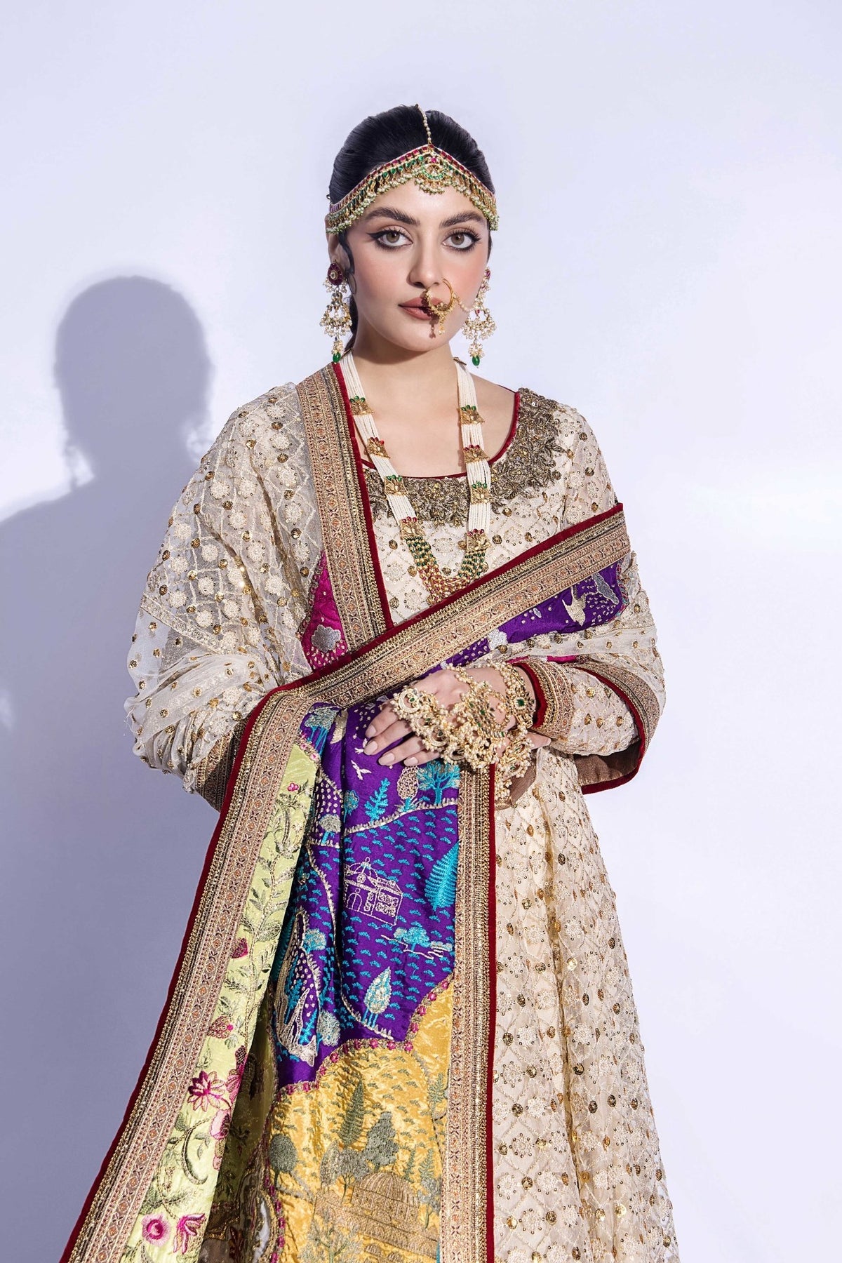 Fahad Hussayn | Formals 2024 | RANG MAHAL by Fahad Hussayn - Designer Dress - Type: Ladies Clothes - Available at Libayah - 100% Original