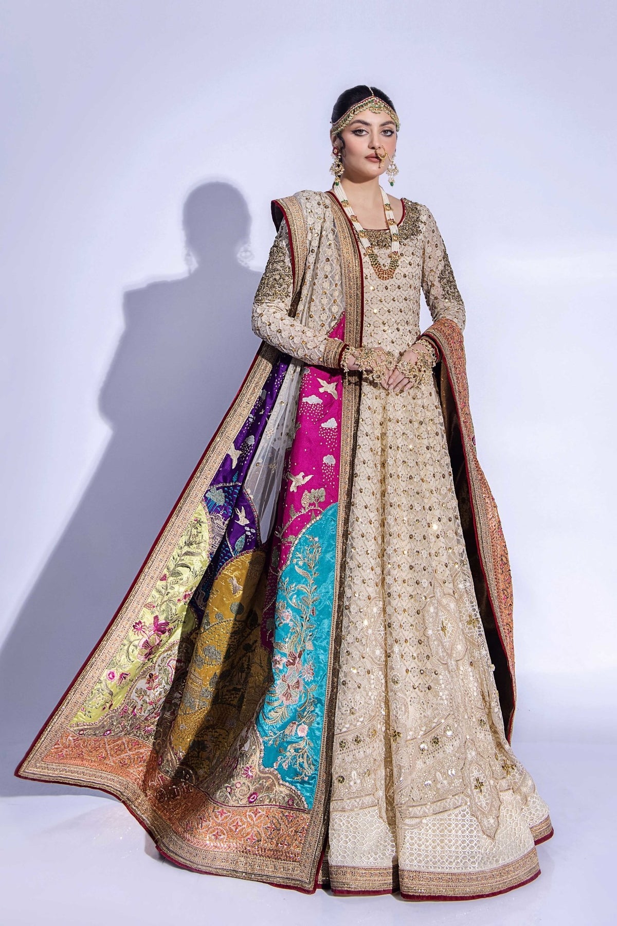 Fahad Hussayn | Formals 2024 | RANG MAHAL by Fahad Hussayn - Designer Dress - Type: Ladies Clothes - Available at Libayah - 100% Original
