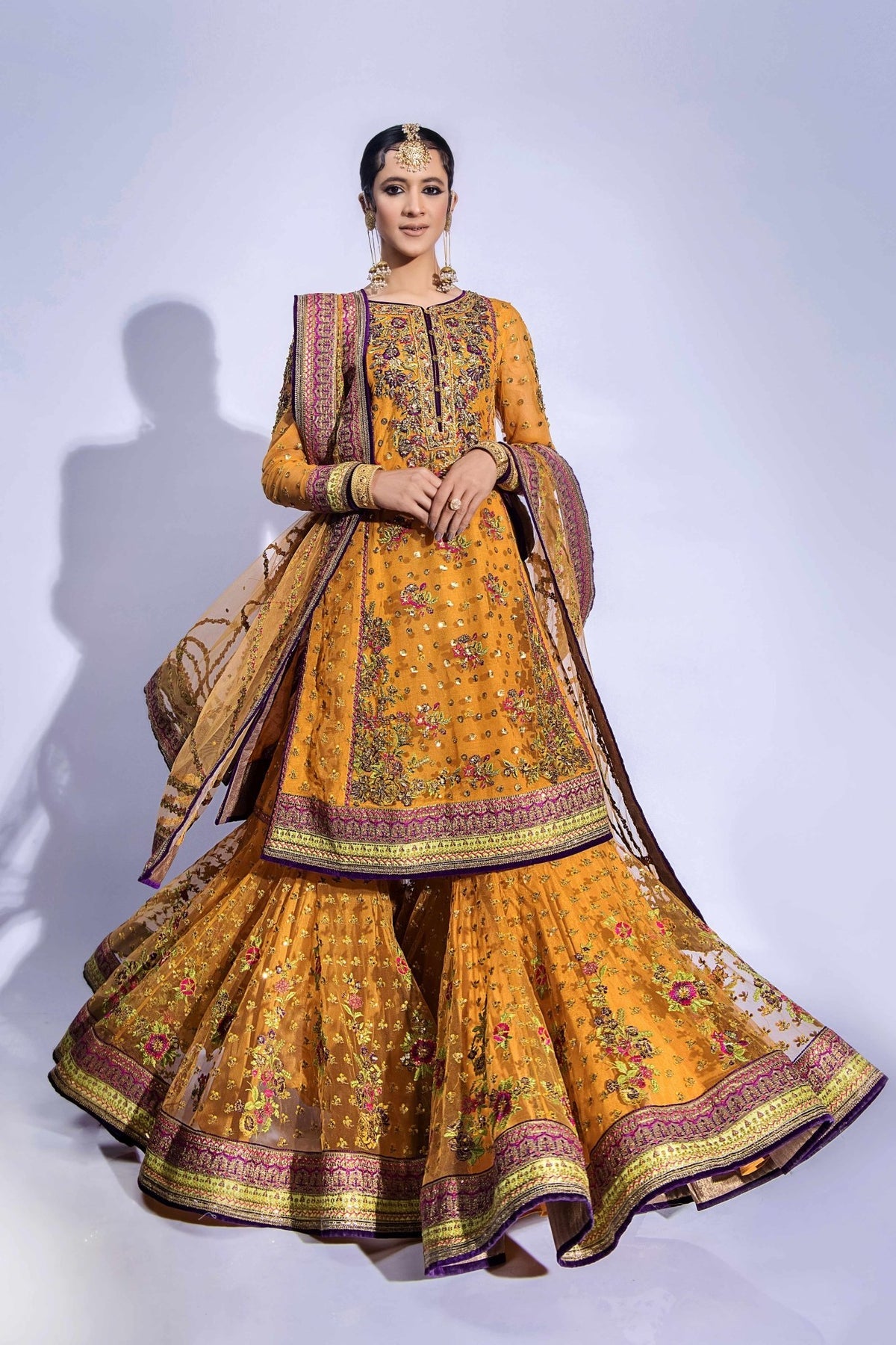 Fahad Hussayn | Formals 2024 | SINDHARI by Fahad Hussayn - Designer Dress - Type: Ladies Clothes - Available at Libayah - 100% Original
