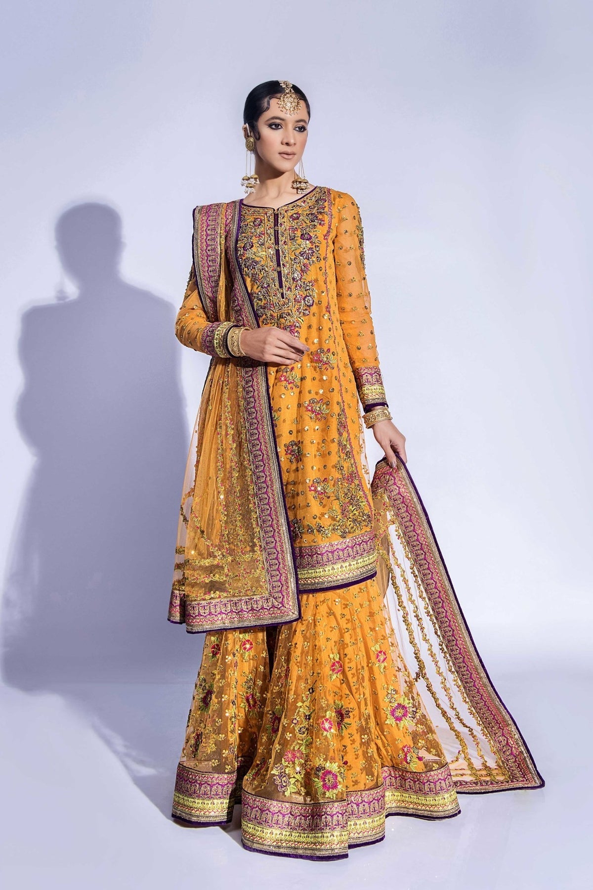 Fahad Hussayn | Formals 2024 | SINDHARI by Fahad Hussayn - Designer Dress - Type: Ladies Clothes - Available at Libayah - 100% Original