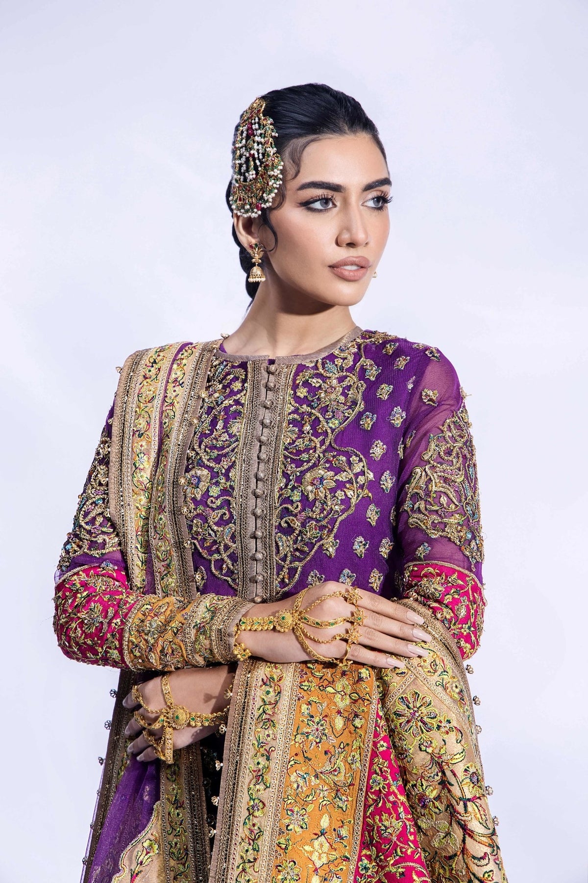 Fahad Hussayn | Formals 2024 | GORAKH by Fahad Hussayn - Designer Dress - Type: Ladies Clothes - Available at Libayah - 100% Original
