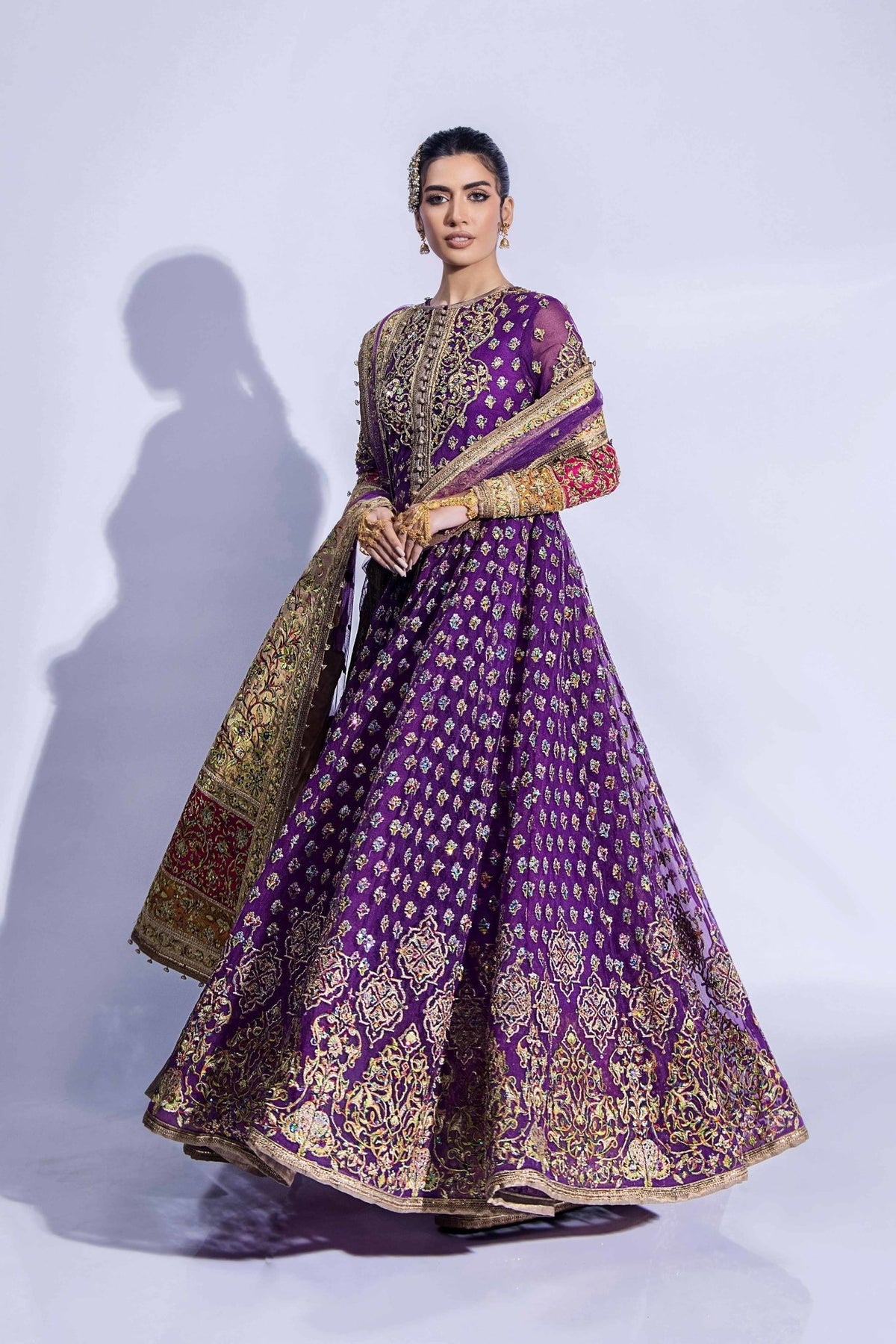 Fahad Hussayn | Formals 2024 | GORAKH by Fahad Hussayn - Designer Dress - Type: Ladies Clothes - Available at Libayah - 100% Original