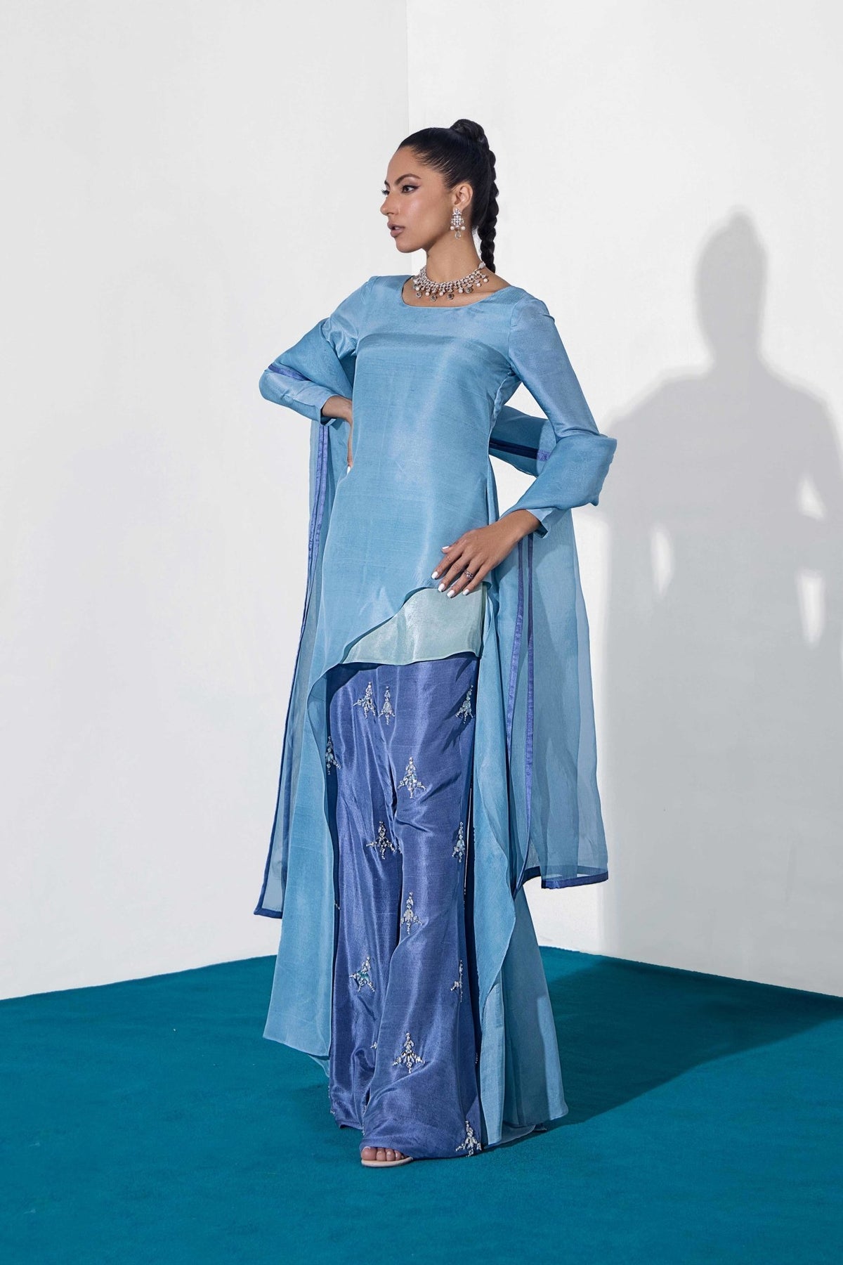 Fahad Hussayn | Luxury Pret | CROWN by Fahad Hussayn - Designer Dress - Type: Ladies Clothes - Available at Libayah - 100% Original