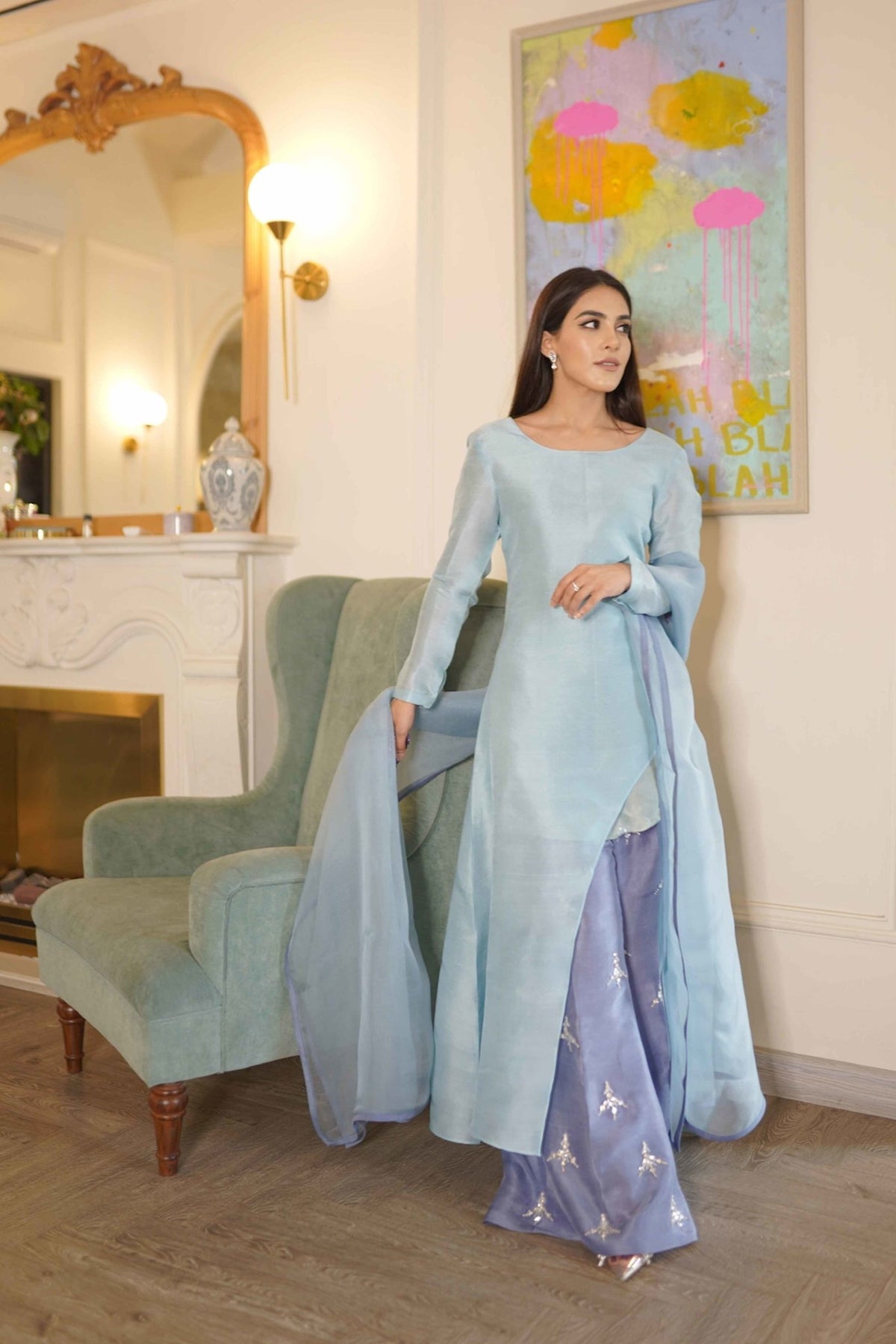 Fahad Hussayn | Luxury Pret | CROWN by Fahad Hussayn - Designer Dress - Type: Ladies Clothes - Available at Libayah - 100% Original