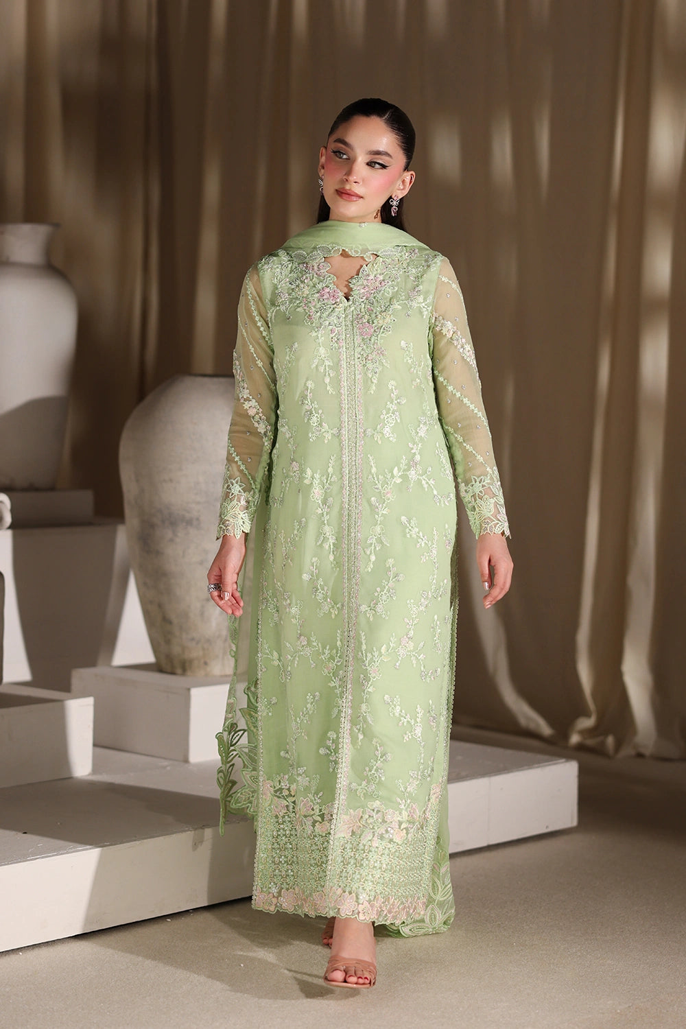 Afrozeh | Basic Pret 26 RTW | NACRE by Afrozeh - Designer Dress  - Type : Ladies Clothes - Available at Libayah - 100% Original 