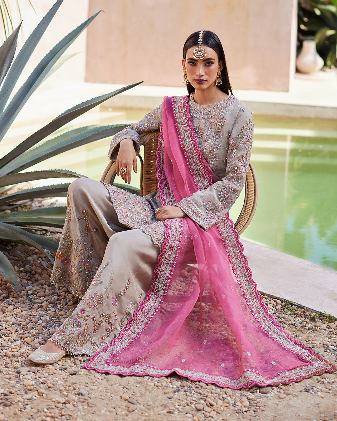 Faiza Saqlain | Aurnia Spring Festive Edit 24 | Rosaline by Faiza Saqlain - Designer Dress - Type: Ladies Clothes - Available at Libayah - 100% Original