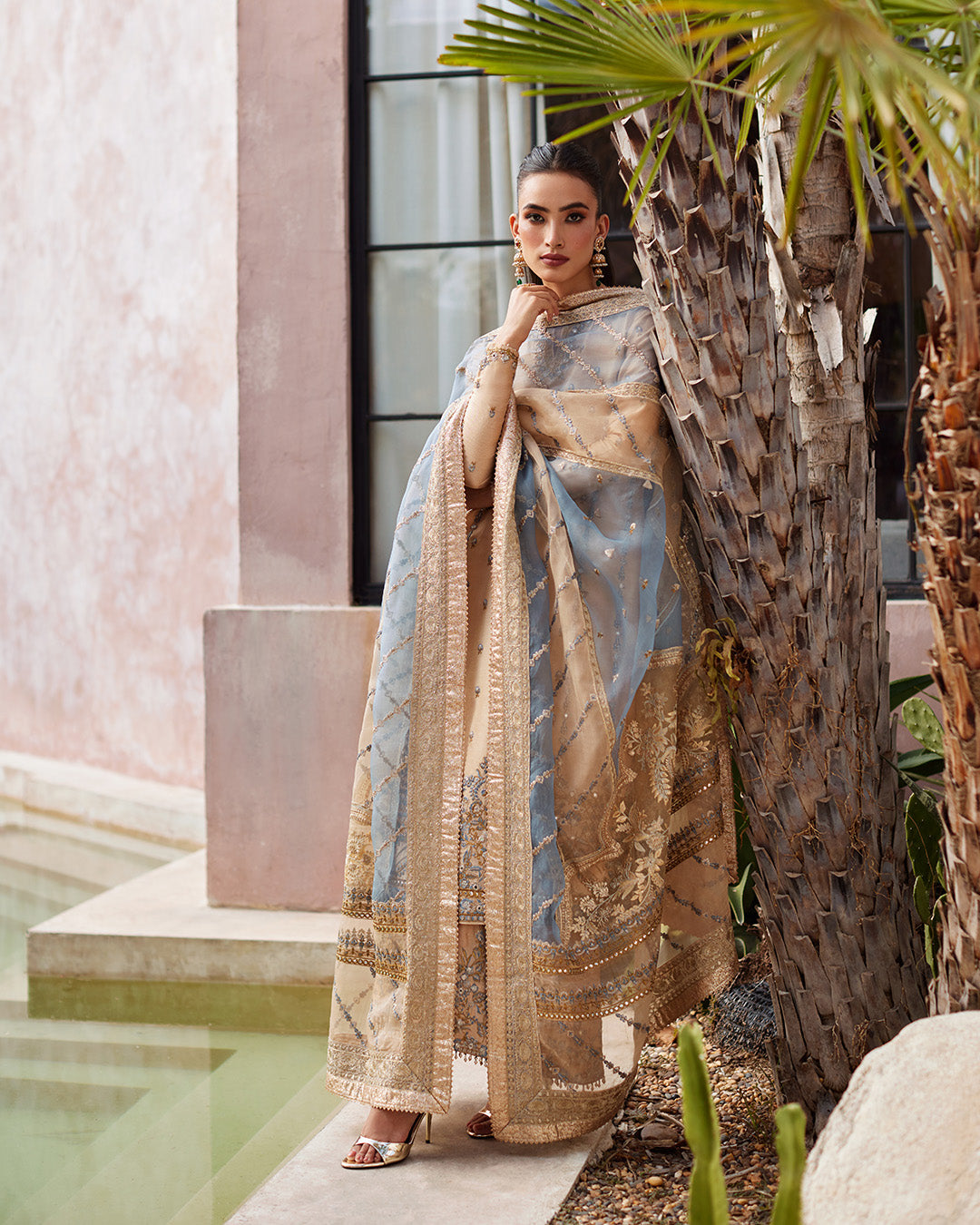 Faiza Saqlain | Aurnia Spring Festive Edit 24 | Yelena by Faiza Saqlain - Designer Dress - Type: Ladies Clothes - Available at Libayah - 100% Original