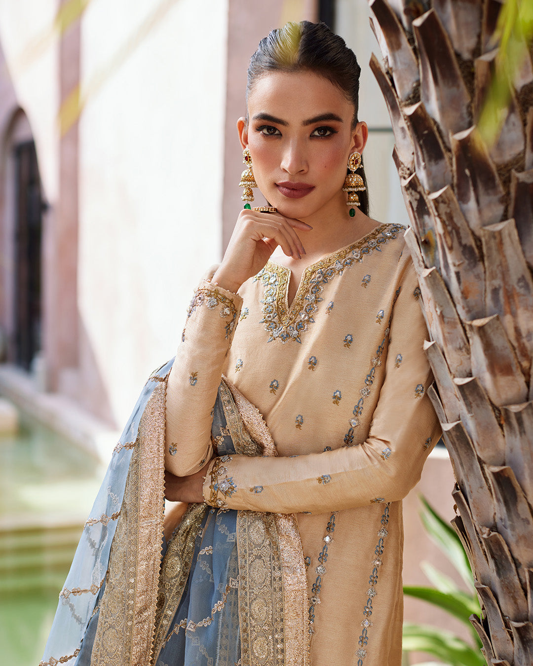 Faiza Saqlain | Aurnia Spring Festive Edit 24 | Yelena by Faiza Saqlain - Designer Dress - Type: Ladies Clothes - Available at Libayah - 100% Original