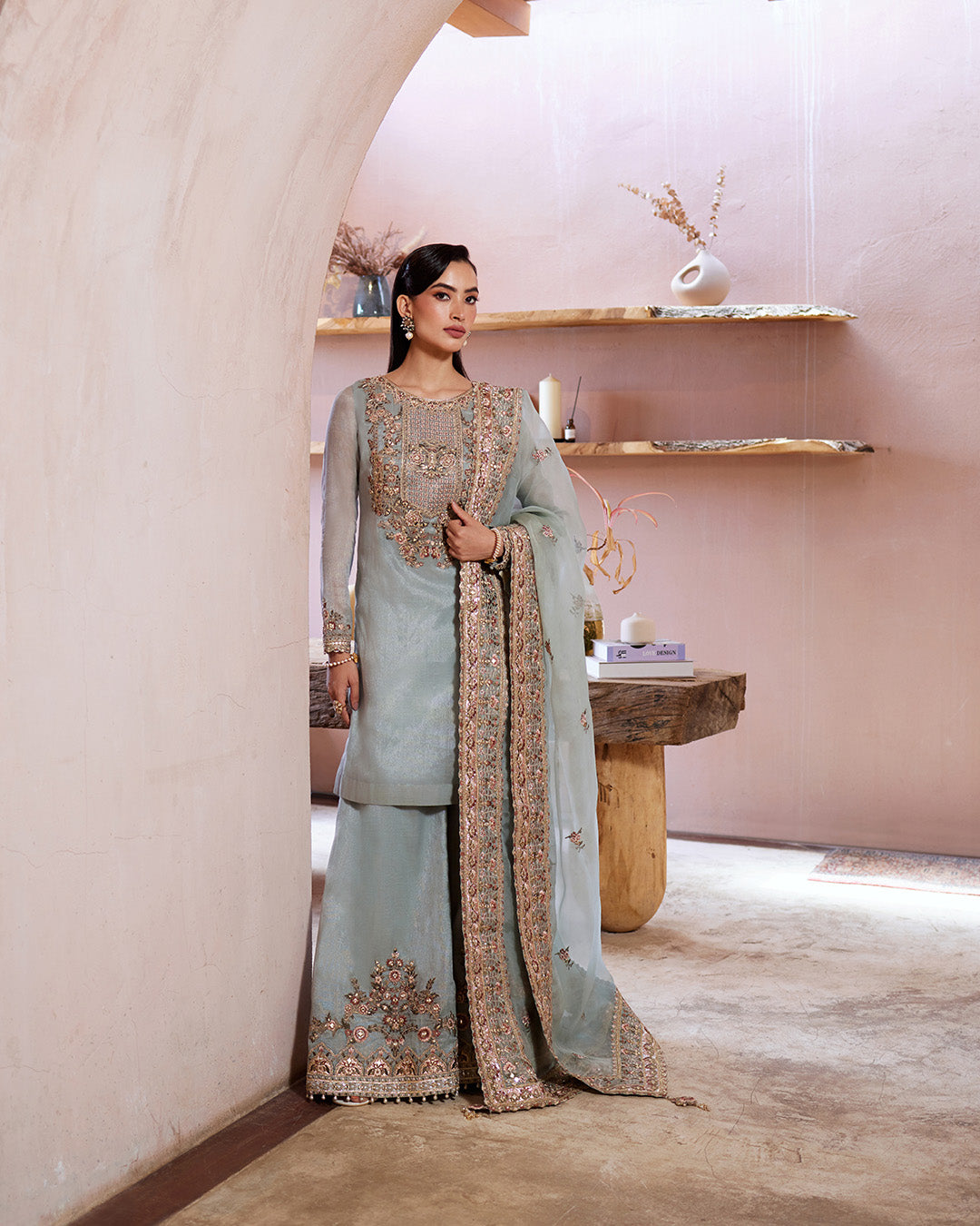 Faiza Saqlain | Aurnia Spring Festive Edit 24 | Zaafia by Faiza Saqlain - Designer Dress - Type: Ladies Clothes - Available at Libayah - 100% Original