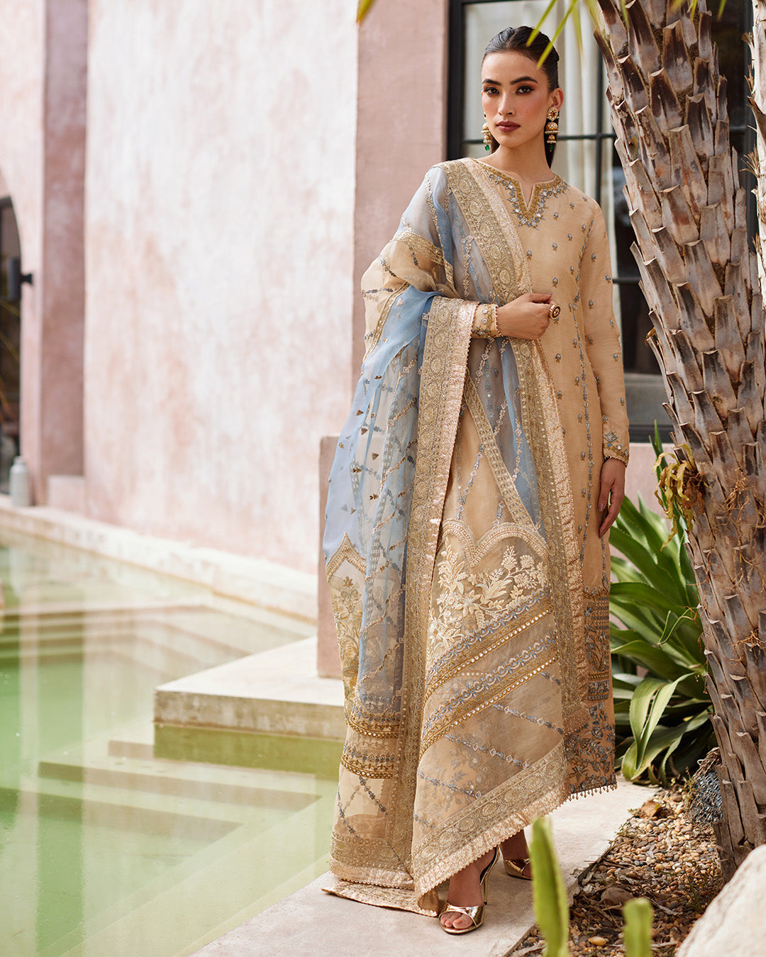 Faiza Saqlain | Aurnia Spring Festive Edit 24 | Yelena by Faiza Saqlain - Designer Dress - Type: Ladies Clothes - Available at Libayah - 100% Original