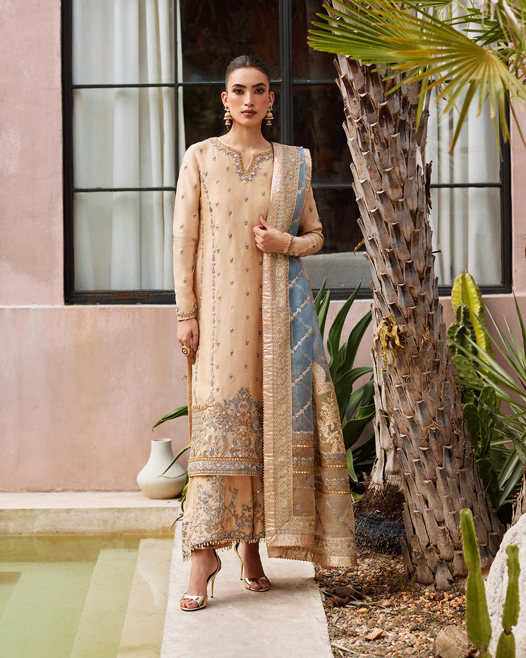 Faiza Saqlain | Aurnia Spring Festive Edit 24 | Yelena by Faiza Saqlain - Designer Dress - Type: Ladies Clothes - Available at Libayah - 100% Original