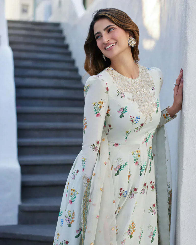 Faiza Saqlain | Liliana Luxury Lawn 24 | Avelina by Faiza Saqlain - Designer Dress  - Type : Ladies Clothes - Available at Libayah - 100% Original 