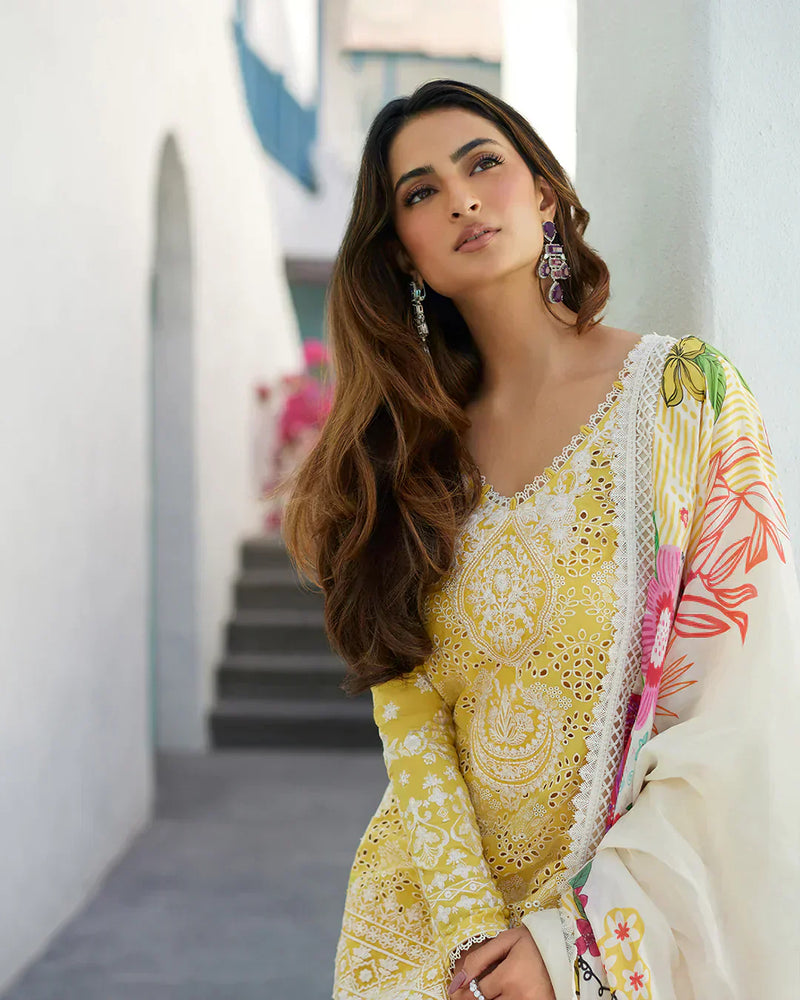 Faiza Saqlain | Liliana Luxury Lawn 24 | Talin by Faiza Saqlain - Designer Dress  - Type : Ladies Clothes - Available at Libayah - 100% Original 