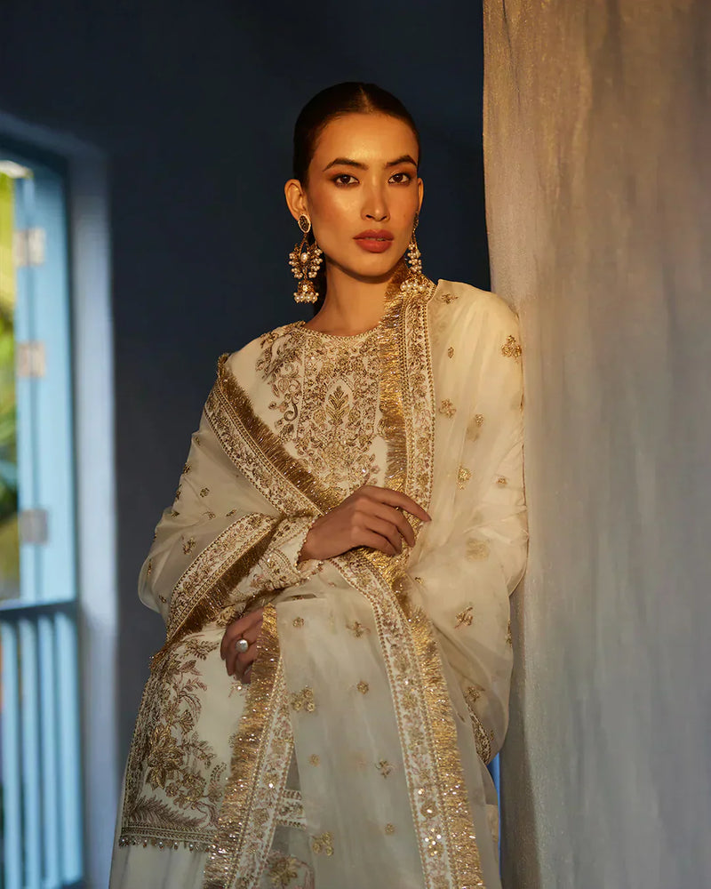 Faiza Saqlain | Liliana Luxury Lawn 24 | Mirhana by Faiza Saqlain - Designer Dress  - Type : Ladies Clothes - Available at Libayah - 100% Original 