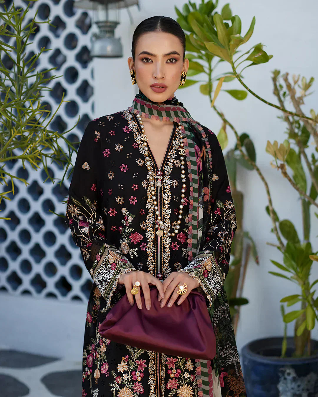 Faiza Saqlain | Liliana Luxury Lawn 24 | Merle by Faiza Saqlain - Designer Dress  - Type : Ladies Clothes - Available at Libayah - 100% Original 