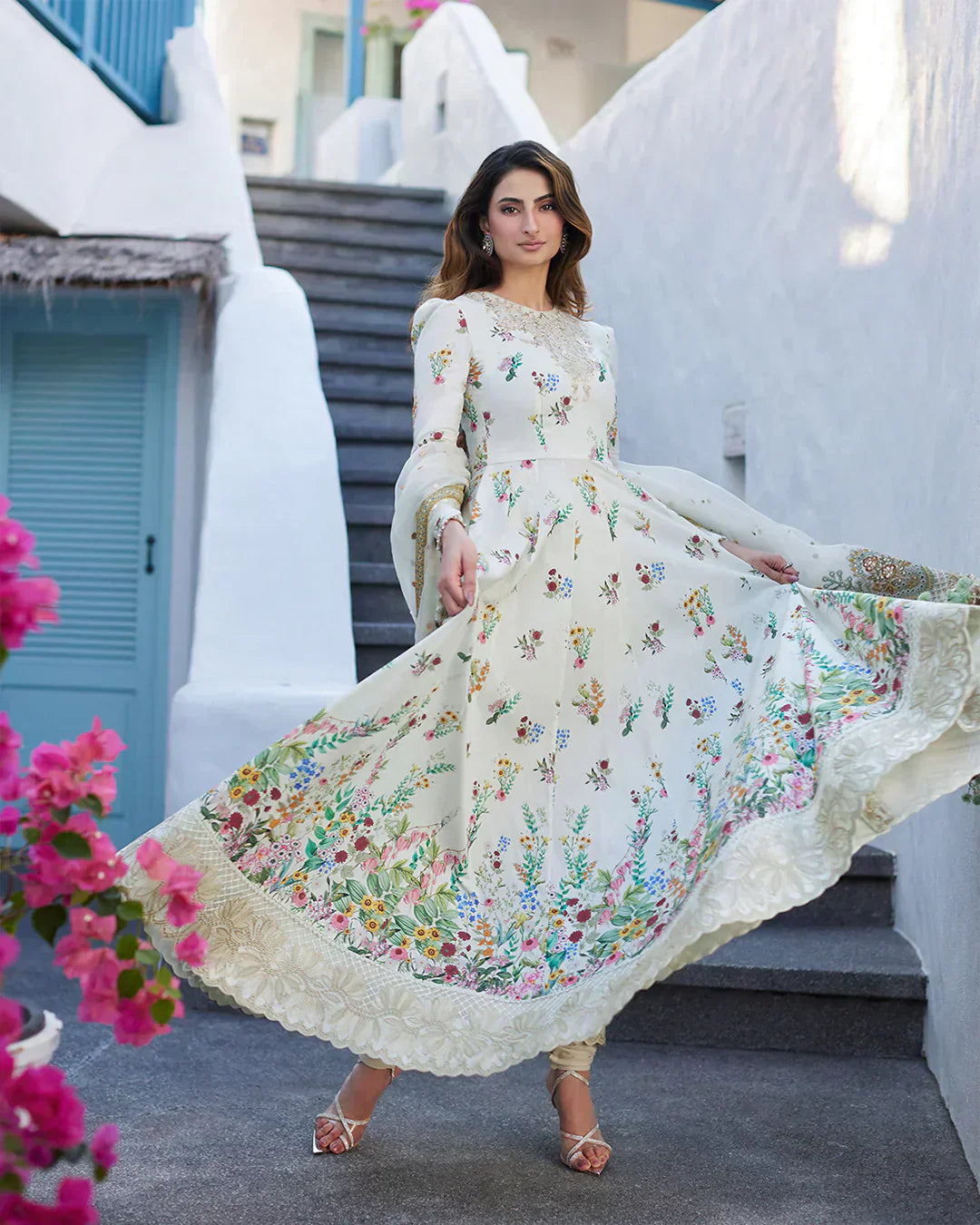 Faiza Saqlain | Liliana Luxury Lawn 24 | Avelina by Faiza Saqlain - Designer Dress  - Type : Ladies Clothes - Available at Libayah - 100% Original 